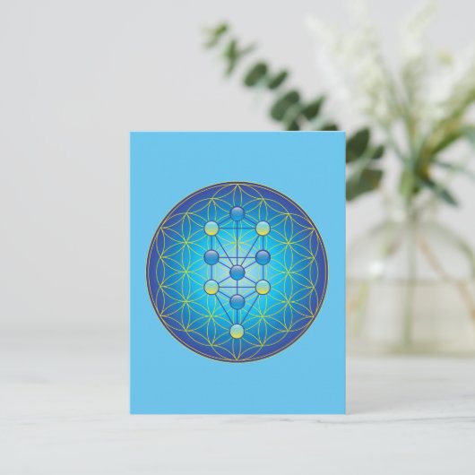 Lebensbaum Postkarte (Stehend Vorderseite)