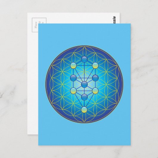 Lebensbaum Postkarte (Vorne/Hinten)