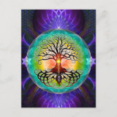 Lebensbaum Postkarte (Vorderseite)