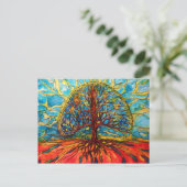 Lebensbaum Postkarte (Stehend Vorderseite)