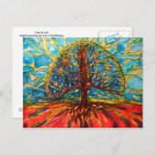 Lebensbaum Postkarte (Vorne/Hinten)