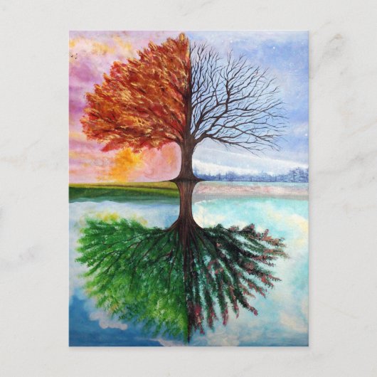 Lebensbaum Postkarte (Vorderseite)