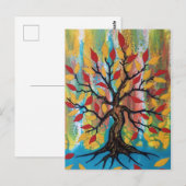 Lebensbaum Postkarte (Vorne/Hinten)