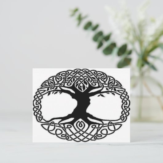 Lebensbaum Postkarte (Stehend Vorderseite)