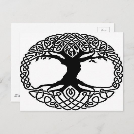 Lebensbaum Postkarte (Vorne/Hinten)