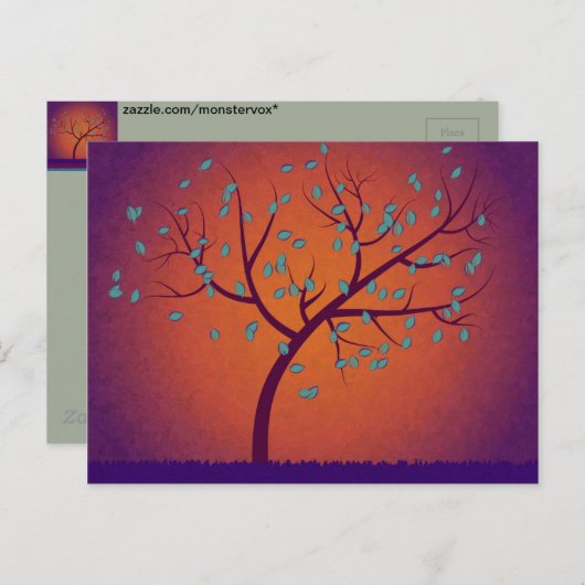 Lebensbaum Postkarte (Vorne/Hinten)