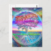 Lebensbaum Postkarte (Vorne/Hinten)