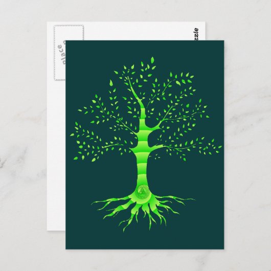Lebensbaum Postkarte (Vorne/Hinten)
