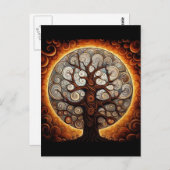 Lebensbaum Postkarte (Vorne/Hinten)