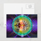 Lebensbaum Postkarte (Vorne/Hinten)