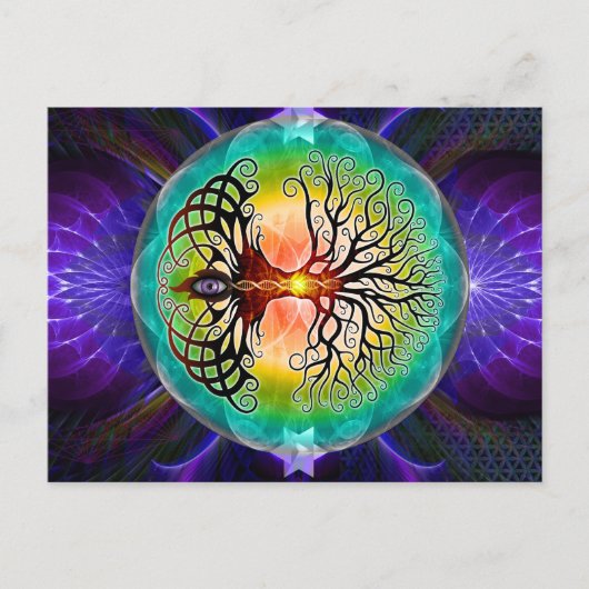 Lebensbaum Postkarte (Vorderseite)