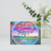 Lebensbaum Postkarte (Stehend Vorderseite)