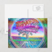 Lebensbaum Postkarte (Vorne/Hinten)