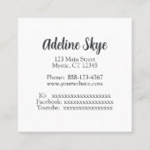 Lebensbaum Quadratische Visitenkarte (Rückseite)