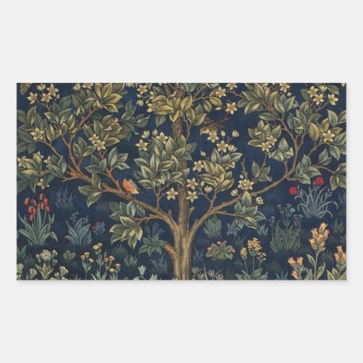 Lebensbaum Rechteckiger Aufkleber (Vorderseite)