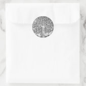 Lebensbaum Runder Aufkleber (Tasche)