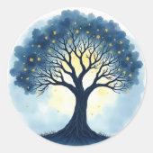 Lebensbaum Runder Aufkleber (Vorderseite)