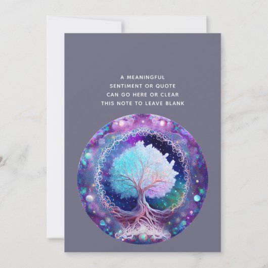 Lebensbaum | Startnight Einladung (Rückseite)