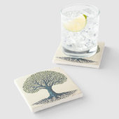 Lebensbaum Steinuntersetzer (Seitenansicht)