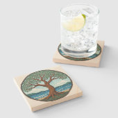 Lebensbaum Steinuntersetzer (Seitenansicht)