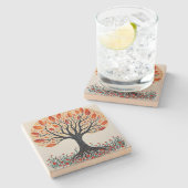 Lebensbaum Steinuntersetzer (Seitenansicht)