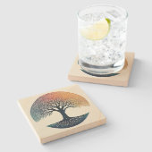 Lebensbaum Steinuntersetzer (Seitenansicht)