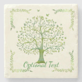 Lebensbaum Steinuntersetzer (Vorderseite)