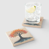 Lebensbaum Steinuntersetzer (Seitenansicht)