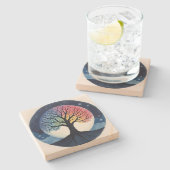 Lebensbaum Steinuntersetzer (Seitenansicht)