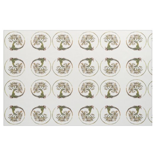 Lebensbaum Stoff (Fat Quarter (45,7 x 55,9 cm))
