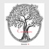 Lebensbaum Thunder_Cove Aufkleber (Blatt)