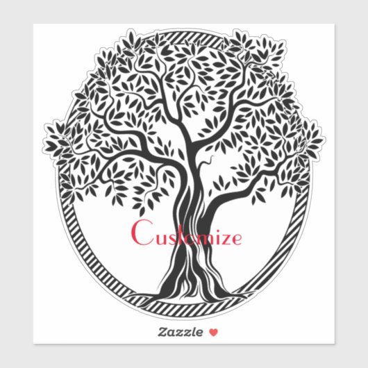 Lebensbaum Thunder_Cove Aufkleber (Blatt)