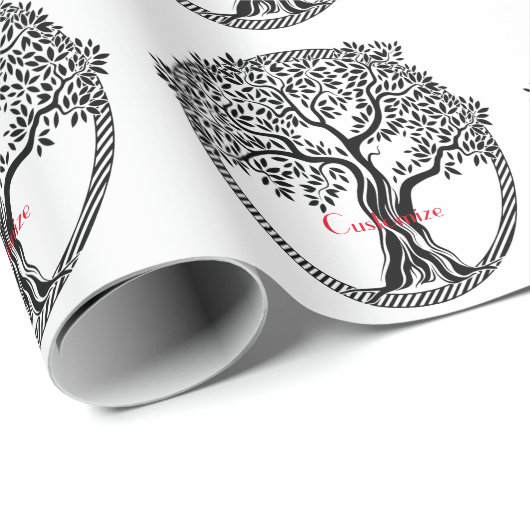 Lebensbaum Thunder_Cove Geschenkpapier (Rolleneckpunkt)