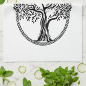 Lebensbaum Thunder_Cove  Geschirrtuch (Gefaltet)