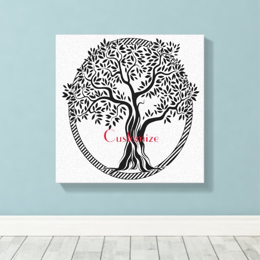 Lebensbaum Thunder_Cove Leinwanddruck (Insitu (Holzboden))