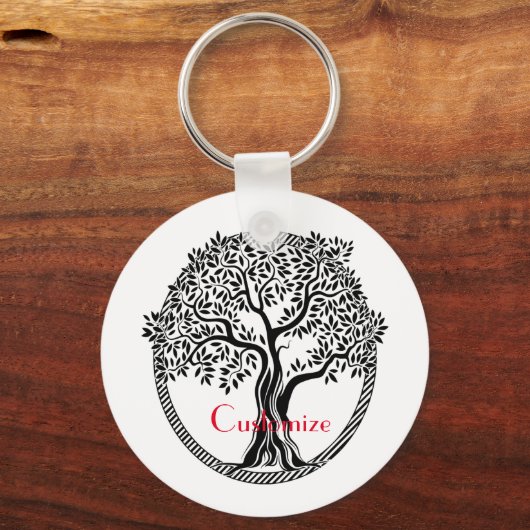 Lebensbaum Thunder_Cove Schlüsselanhänger (Rückseite)