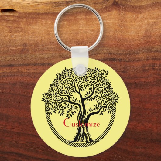 Lebensbaum Thunder_Cove Schlüsselanhänger (Vorderseite)