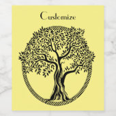 Lebensbaum Thunder_Cove Weinetikett (Einzelnes Label)