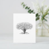 Lebensbaum - Tiere Postkarte (Stehend Vorderseite)