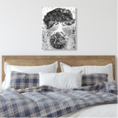 Lebensbaum und Erde Leinwanddruck (Insitu (Schlafzimmer))