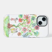 Lebensbaum und Tänzer iPhone 15 Hülle (Rückseite (Horizontal))