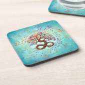 Lebensbaum - Unendlichkeit Getränkeuntersetzer (Linke Seite)