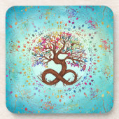 Lebensbaum - Unendlichkeit Getränkeuntersetzer (Vorderseite)