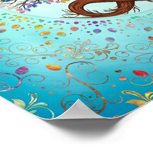 Lebensbaum - Unendlichkeit Poster (Ecke)