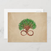 Lebensbaum - Unendlichkeit Postkarte (Vorne/Hinten)