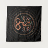 Lebensbaum - Unendlichkeit Wandteppich (Vorderseite (Horizontal))
