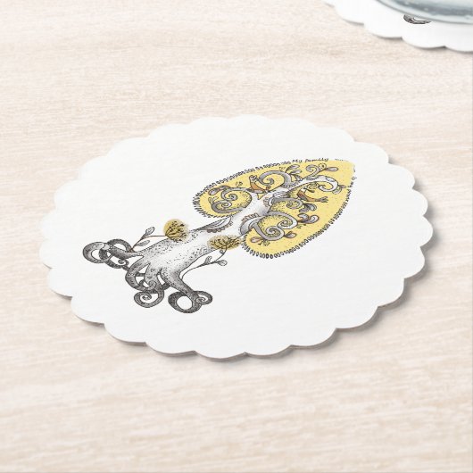 Lebensbaum Untersetzer (angewinkelt)