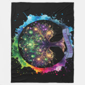 Lebensbaum v2 fleecedecke (Vorderseite)