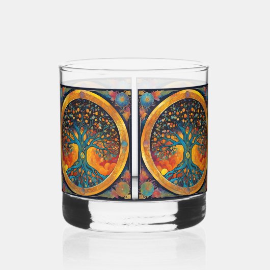 Lebensbaum v2 whiskyglas (Vorderseite)