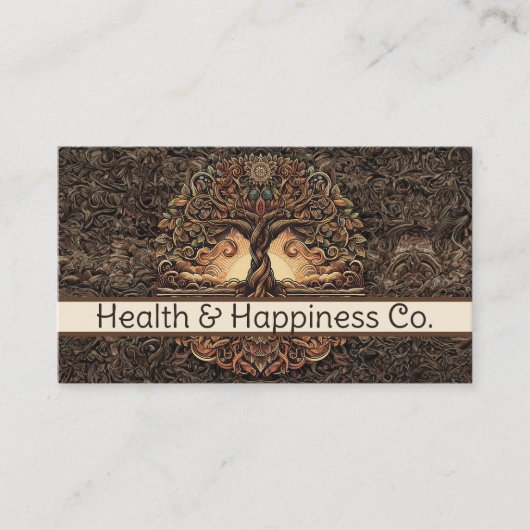 Lebensbaum Visitenkarte (Vorderseite)